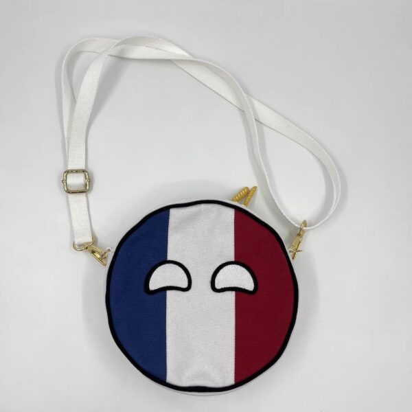 Smiling France ball canvas stationery bag - Image 2