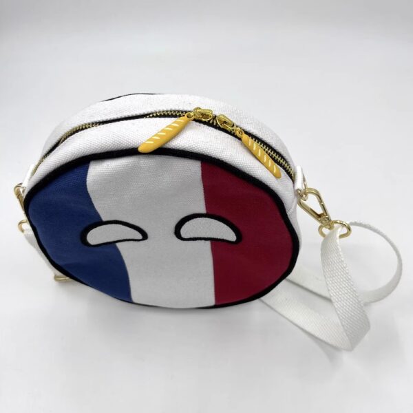 Smiling France ball canvas stationery bag - Image 3