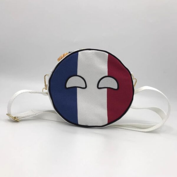 Smiling France ball canvas stationery bag