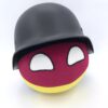 Smiling Germany ball Plush with M35 helmet - Image 3